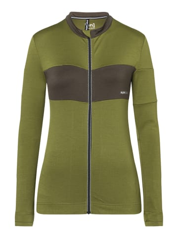 super.natural Koszulka kolarska "Gravier" w kolorze khaki