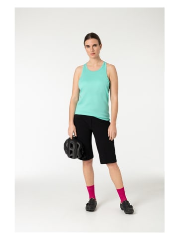 super.natural Top sportowy "Grava" w kolorze turkusowym