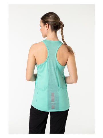 super.natural Top sportowy "Grava" w kolorze turkusowym