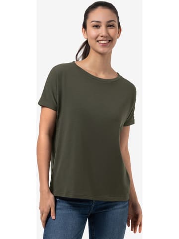 super.natural Koszulka "Cosy" w kolorze khaki