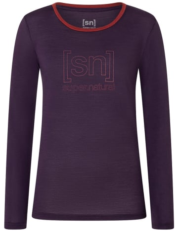 super.natural Longsleeve "Logo" paars