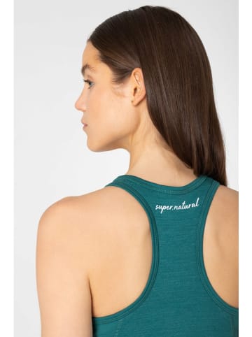 super.natural Biustonosz sportowy "Motion" w kolorze morskim
