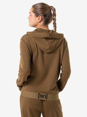 super.natural Sweatvest "Solution" lichtbruin