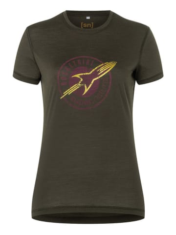 super.natural Koszulka "Rocket" w kolorze antracytowym