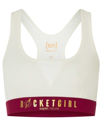 super.natural Sport-BH ''Rocket175'' in Weiß/ Rot