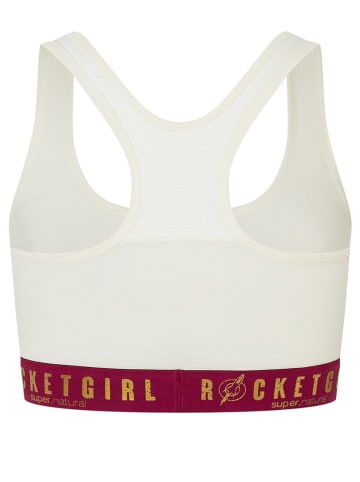 super.natural Sport-BH ''Rocket175'' in Weiß/ Rot