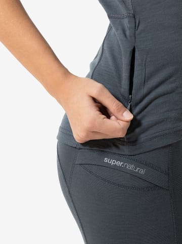 super.natural Koszulka "Alarm" w kolorze szarym do biegania