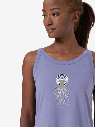 super.natural Sukienka "Relax Octi" w kolorze błękitno-fioletowym