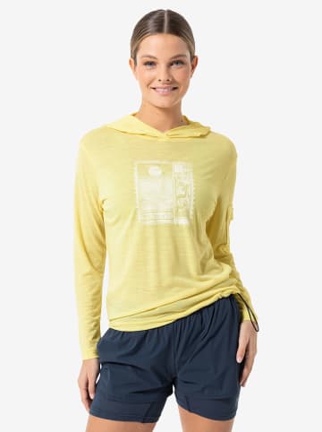 super.natural Bluza "Stamp Light" w kolorze żółtym