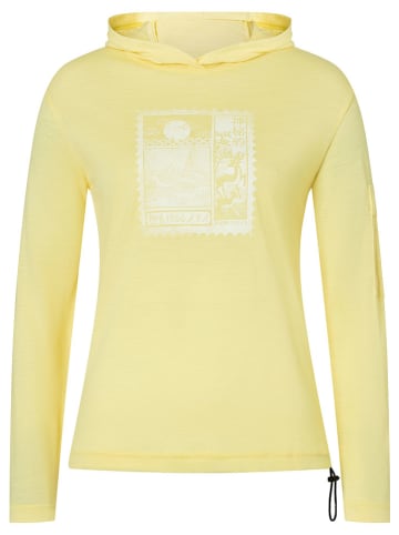 super.natural Bluza "Stamp Light" w kolorze żółtym