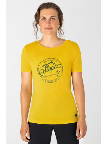 super.natural Shirt "Slopes" geel