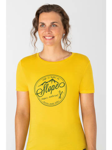 super.natural Shirt "Slopes" geel