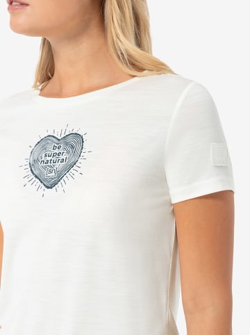 super.natural Shirt "Heartwood Tee" wit