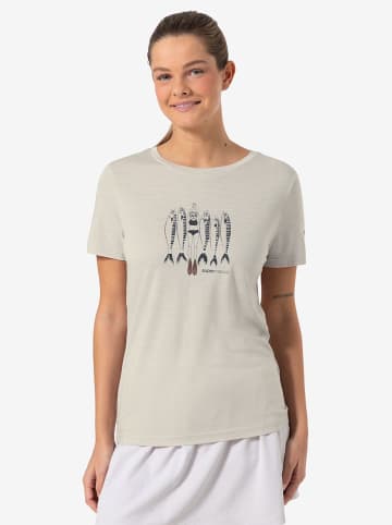 super.natural Functioneel shirt "Copper Sardine" beige