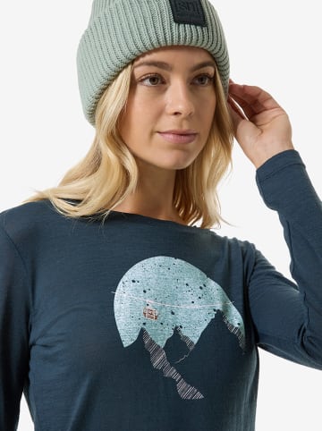 super.natural Functionele longsleeve "Gondola" donkerblauw