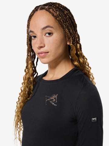 super.natural Koszulka funkcyjna "Tonie" w kolorze czarnym