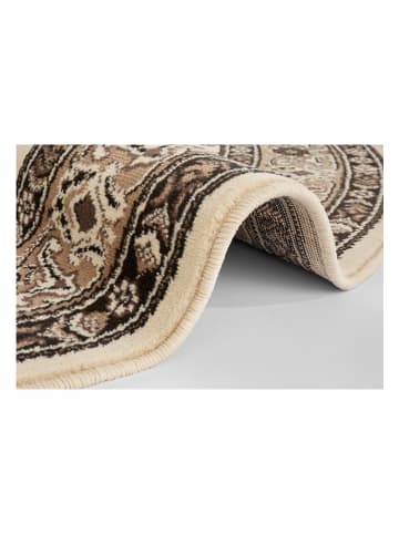 Nouristan Kurzflor-Teppich "Täbriz" in Creme/ Grün