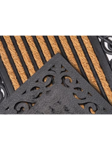 Hanse Home Kokos-deurmat "Panama" naturel/zwart