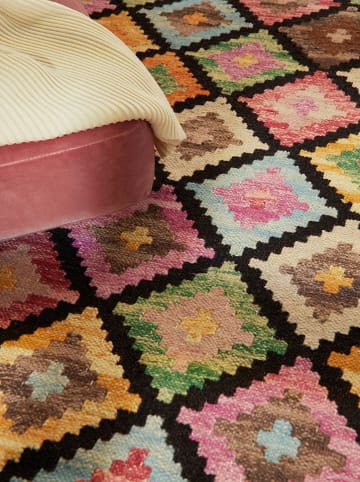 Hanse Home Wełniany dywan "Zara" w kolorze jasnoróżowo-zielono-kremowym