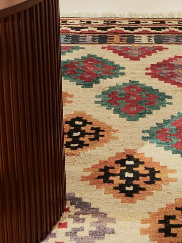 Hanse Home Wełniany dywan "Kian" w kolorze kremowym ze wzorem