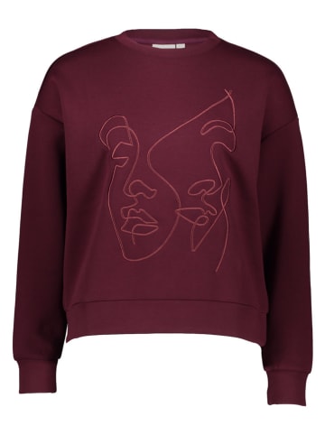 Vila Sweatshirt in Bordeaux