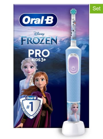 Oral-B 2tlg. Set: Elektr. Zahnbürste "Vitality Pro 103" in Blau/ Hellblau