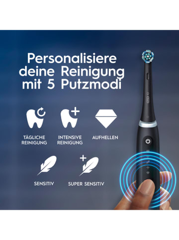 Oral-B 2tlg. Set: Elektr. Zahnbürsten "iO Series 5" in Weiß/ Schwarz