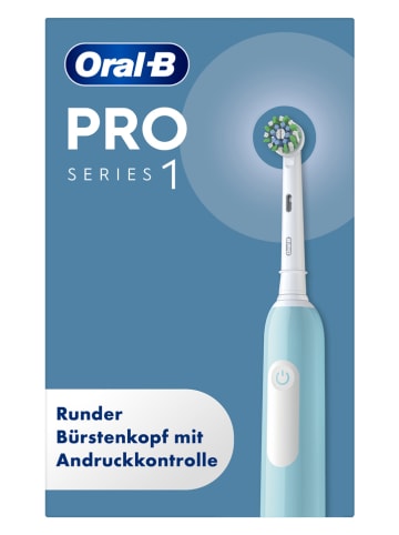 Oral-B Elektr. Zahnbürste "Pro1 Cross Action" in Hellblau