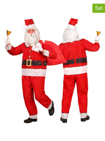 Widmann 3-delig kostuum "Santa Claus" rood/wit