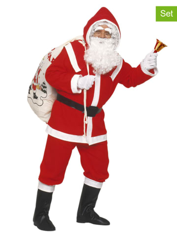 Widmann 8tlg. Kostüm "Deluxe Santa Claus" in Rot/ Weiß