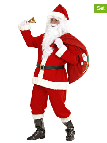 Widmann 8tlg. Kostüm "Super Deluxe Weihnachtmann" in Rot/ Weiß