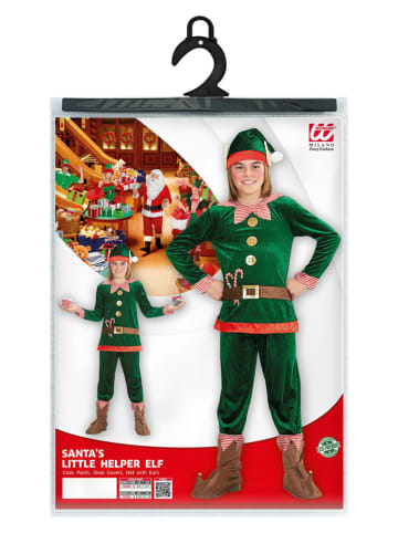 Widmann 4tlg. Kostüm "Santa's Little Helper" in Dunkelgrün