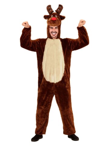 Widmann Kostium "Reindeer in Soft Plush" w kolorze brązowo-beżowym