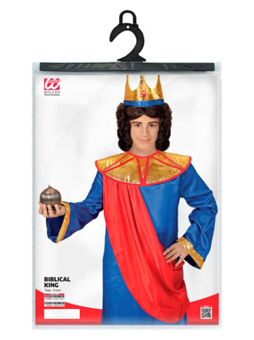 Widmann 2tlg. Kostüm "Melchior" in Blau/ Rot/ Gold