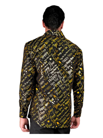 Widmann Koszula "Happy New Year" w kolorze złoto-czarnym