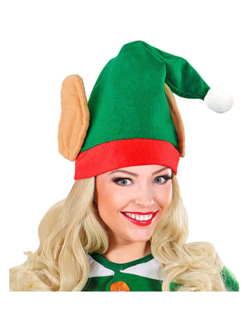 Widmann Mütze "Santa's Little Helper" in Grün/ Rot