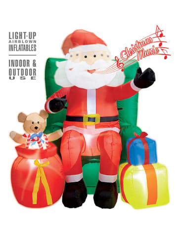 Widmann Aufblasbarer Weihnachtsmann in Bunt - (H)122 cm
