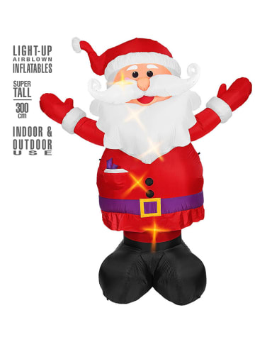 Widmann Dmuchany Święty Mikołaj w kolorze czerwonym - wys. 300 cm