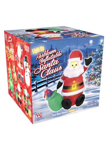 Widmann Dmuchany Święty Mikołaj ze wzorem - wys. 122 cm