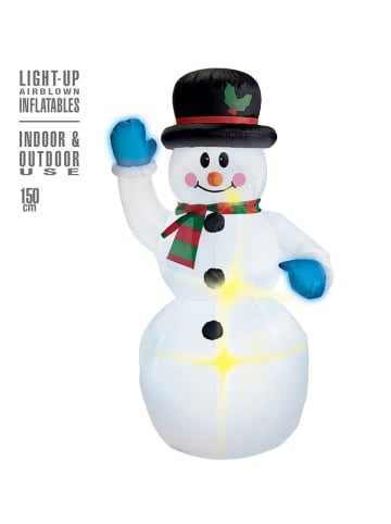 Widmann Dmuchany bałwany w kolorze białym - wys. 150 cm