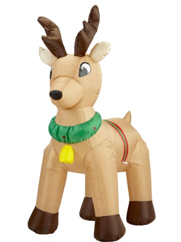 Widmann Dmuchany renifer w kolorze jasnobrązowym - wys. 122 cm