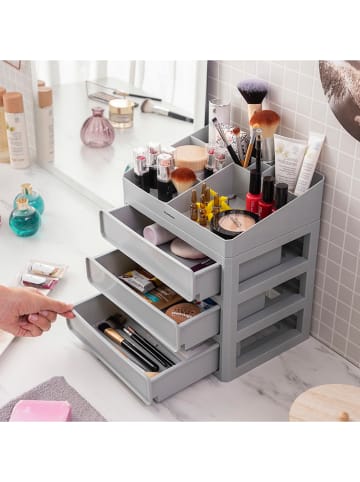 InnovaGoods Make-up Organizer in Grau - (B)26 x (H)29 x (T)19,5 cm