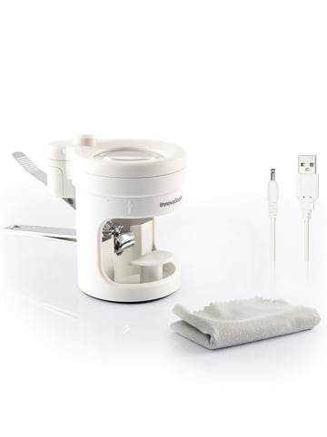 InnovaGoods Nagelknipser in Grau/ Weiß - (H)10,5 x Ø 8,2 cm