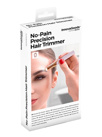 InnovaGoods Precyzyjny depilator LED w kolorze białym - wys. 12,5 x Ø 2 cm