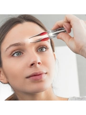 InnovaGoods Pęseta do depilacji LED w kolorze srebrnym