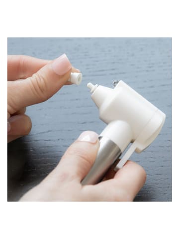 InnovaGoods Zahnaufheller und -Polierer in Weiß/ Silber - (B)6,5 x (H)13 x (T)2,5 cm