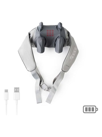 InnovaGoods Masażer karku i pleców 6D w kolorze jasnoszarym - dł. 120 cm