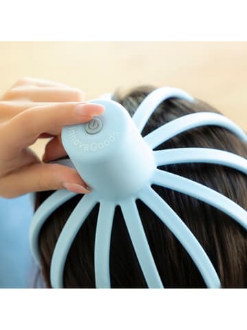 InnovaGoods Masażer głowy w kolorze błękitnym