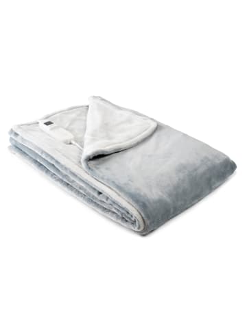 InnovaGoods Elektryczny koc grzewczy w kolorze jasnoszarym - 160 x 120 cm