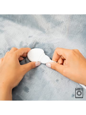 InnovaGoods Elektrische Heizdecke in Hellgrau - (L)160 x (B)120 cm